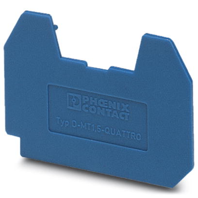 Phoenix Contact End cover; Length: 33.5mm; Width: 1mm; Color: Blue